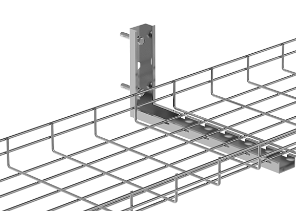 Goshop L-Type Support Mural pour chemin de Cables/wire mesh cable tray L-type wall bracket H170mm:L266mm:T2mm